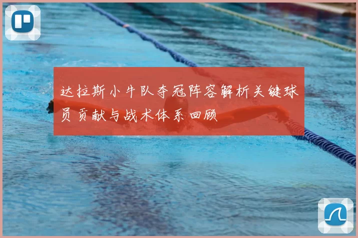 达拉斯小牛队夺冠阵容解析关键球员贡献与战术体系回顾